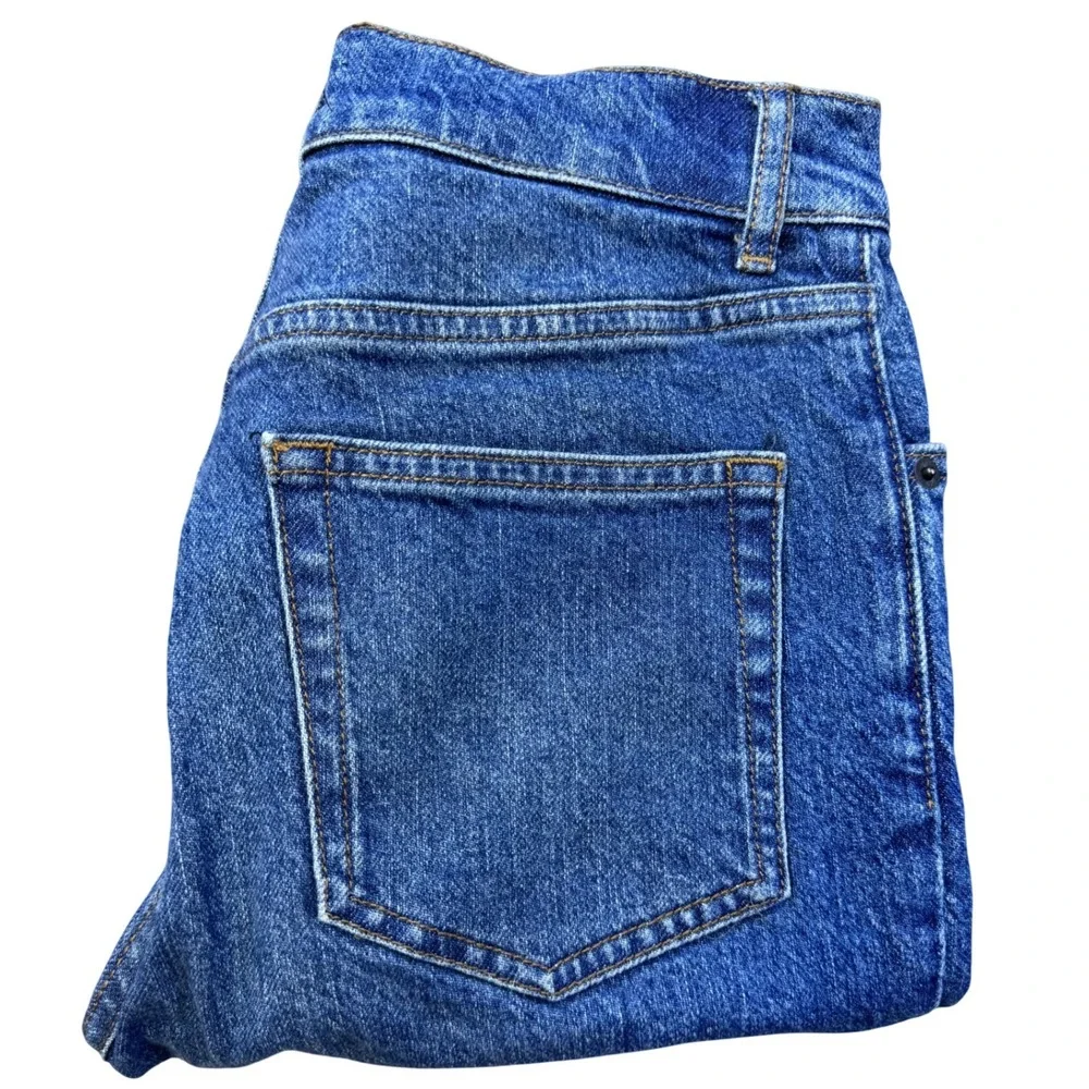 Reformation Jeans Serena High Rise Skinny Crop Medium Wash Size 26 Button Fly - Picture 11 of 13